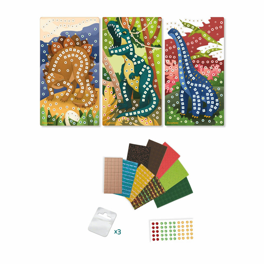 Stick'N Fun - XS Mosaics Dinosaurs - 5y+