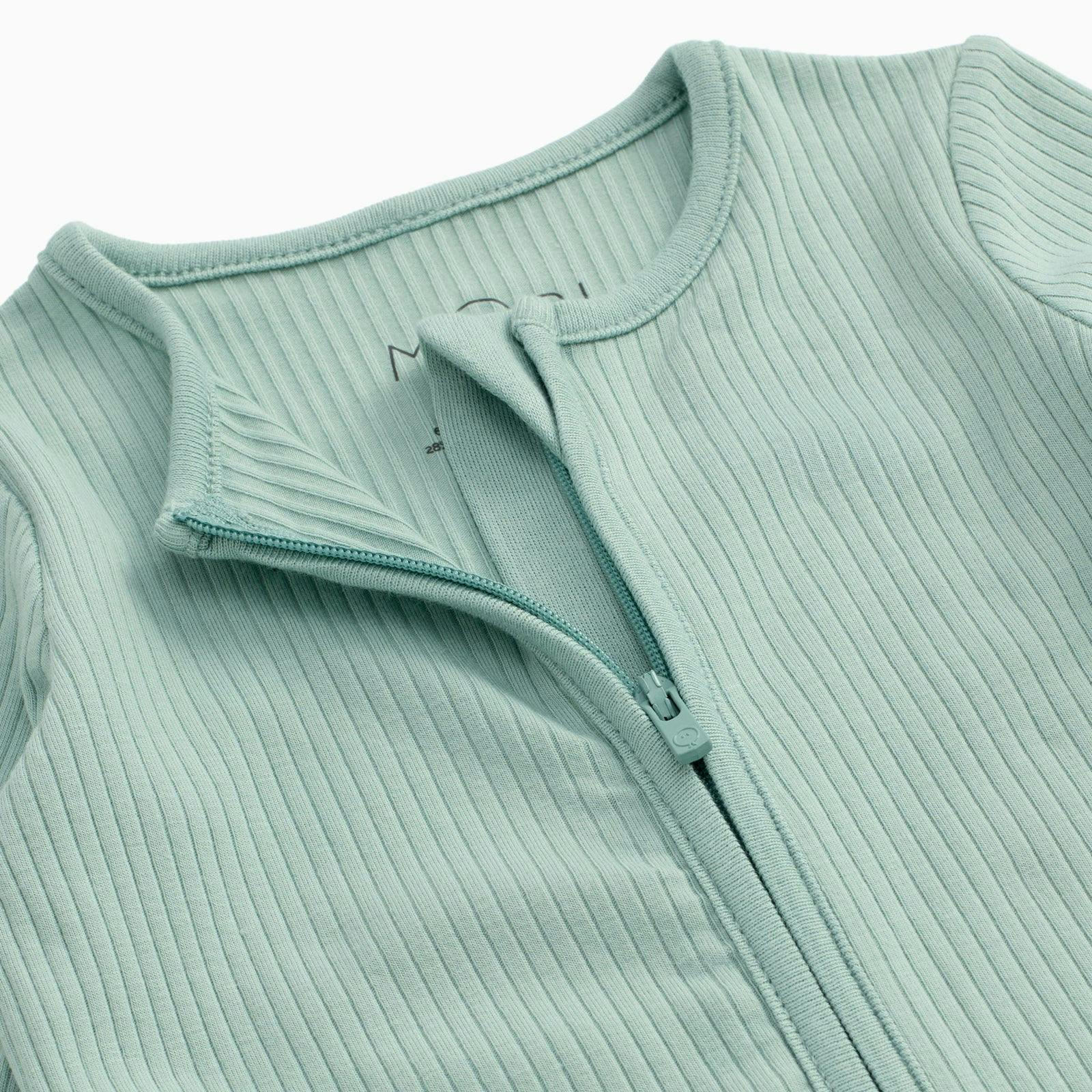 Ribbed Clever Zip Snug Fit Pajamas