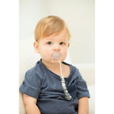 Black Marble Pacifier Clip