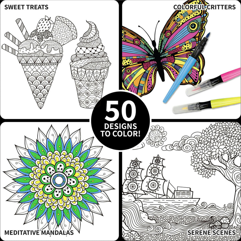 Kits For Kids: Creative Coloring - 50 Coloring Pages