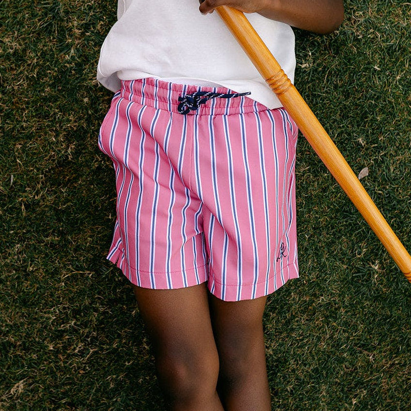Harrison Sport Short - Red Court Stripe