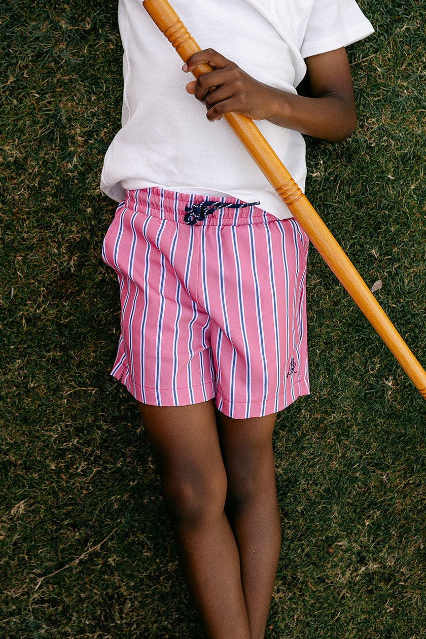Harrison Sport Short - Red Court Stripe
