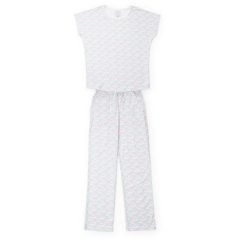 Marcia Women's Pajama Pant Set - Poolside Palms