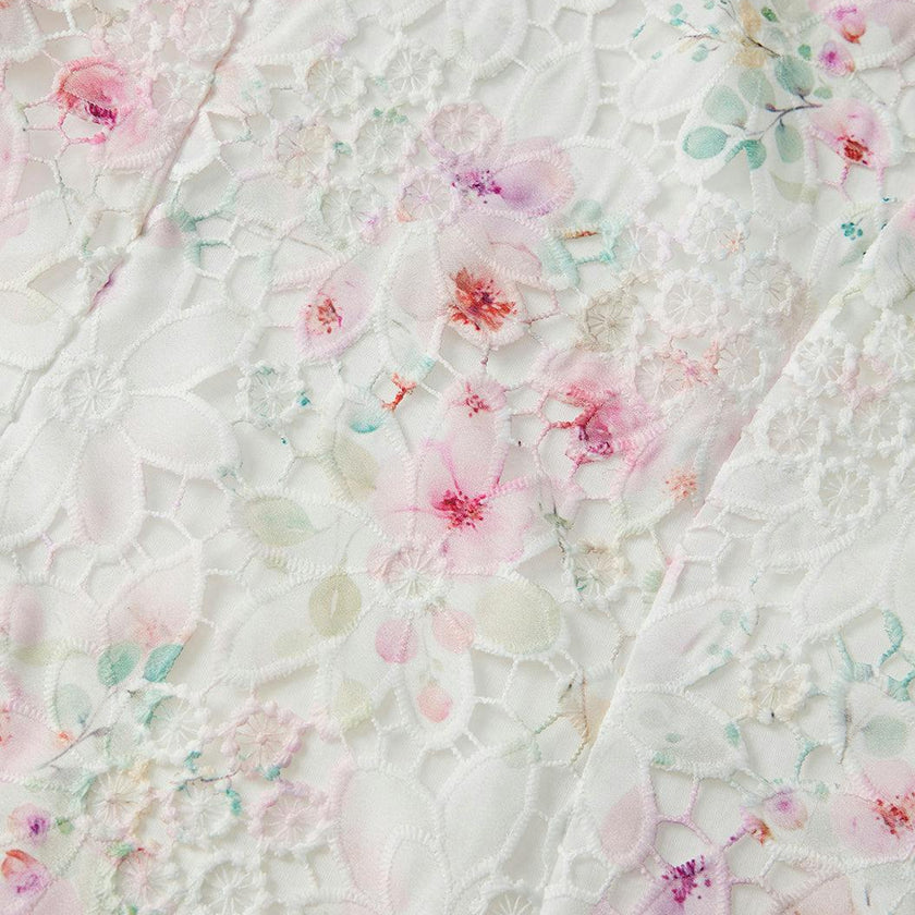Belle Embroidered Mini Dress
