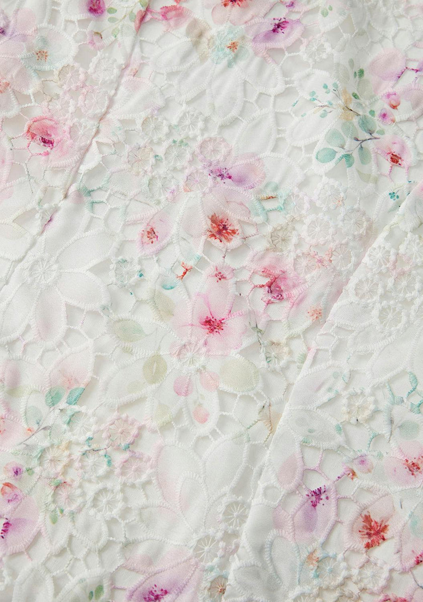 Belle Embroidered Mini Dress