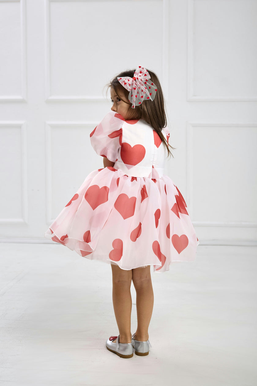 Heart Dress – Includes Matching Hair Accessory