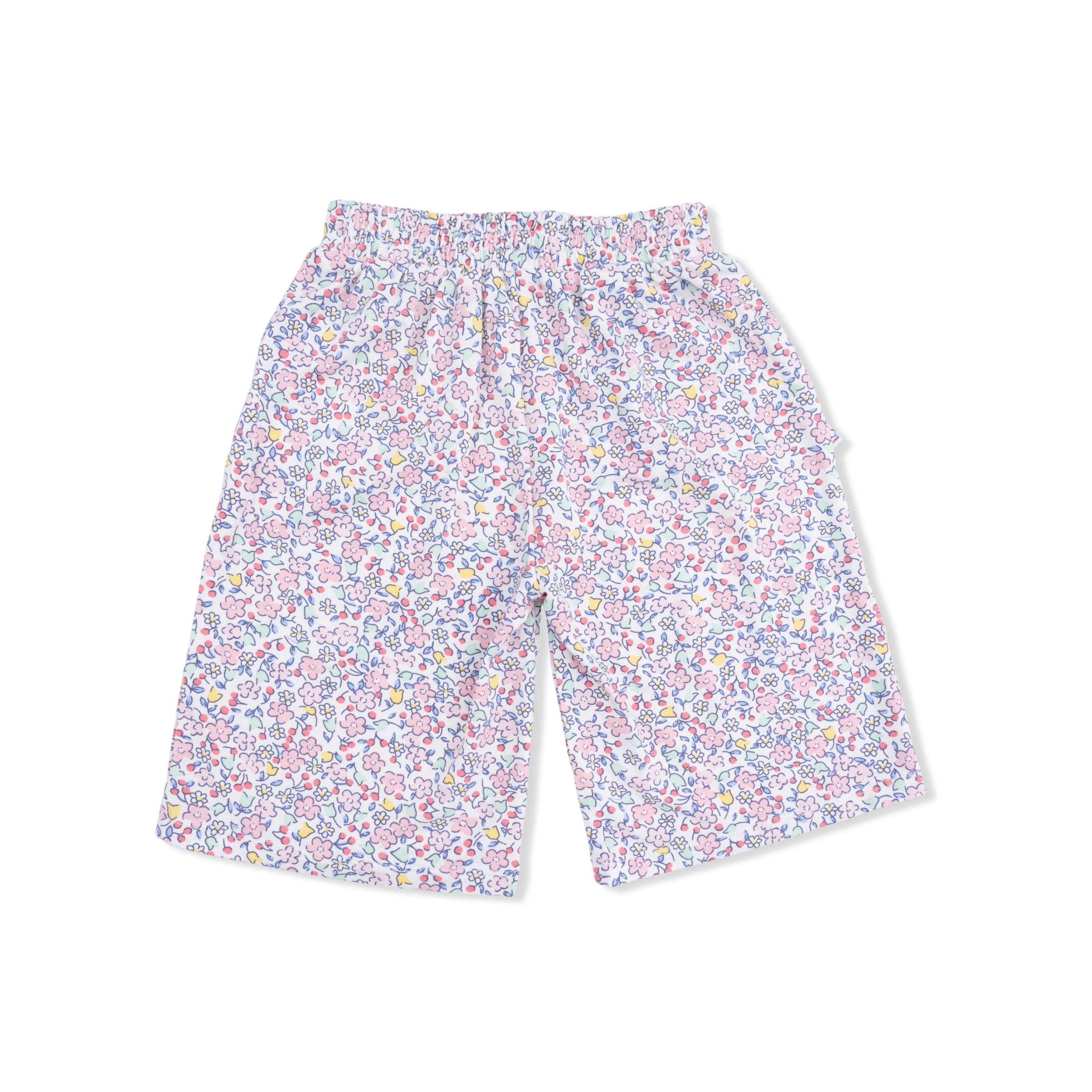 Elizabeth's Garden - Short Sleeve Shirt with Wide Leg Pant