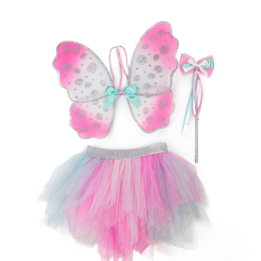 Think Mint Pink Skirt, Wings & Wand