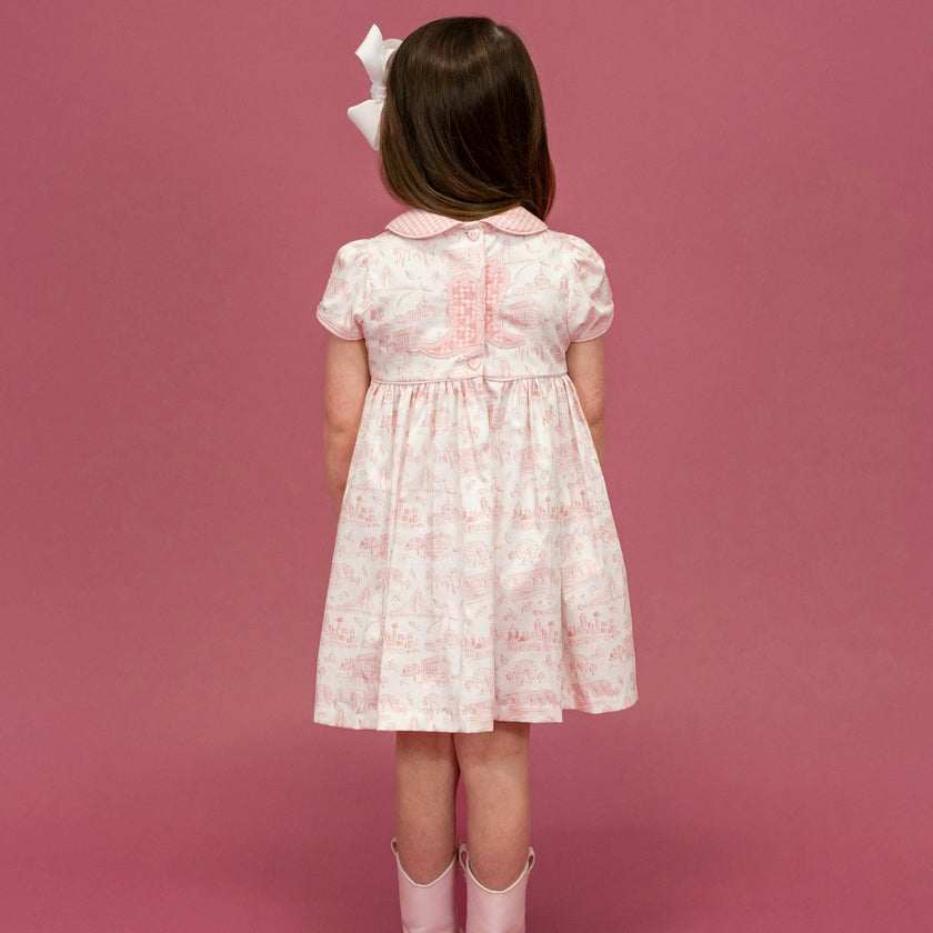 Sarita Girl Dress - Dallas Print