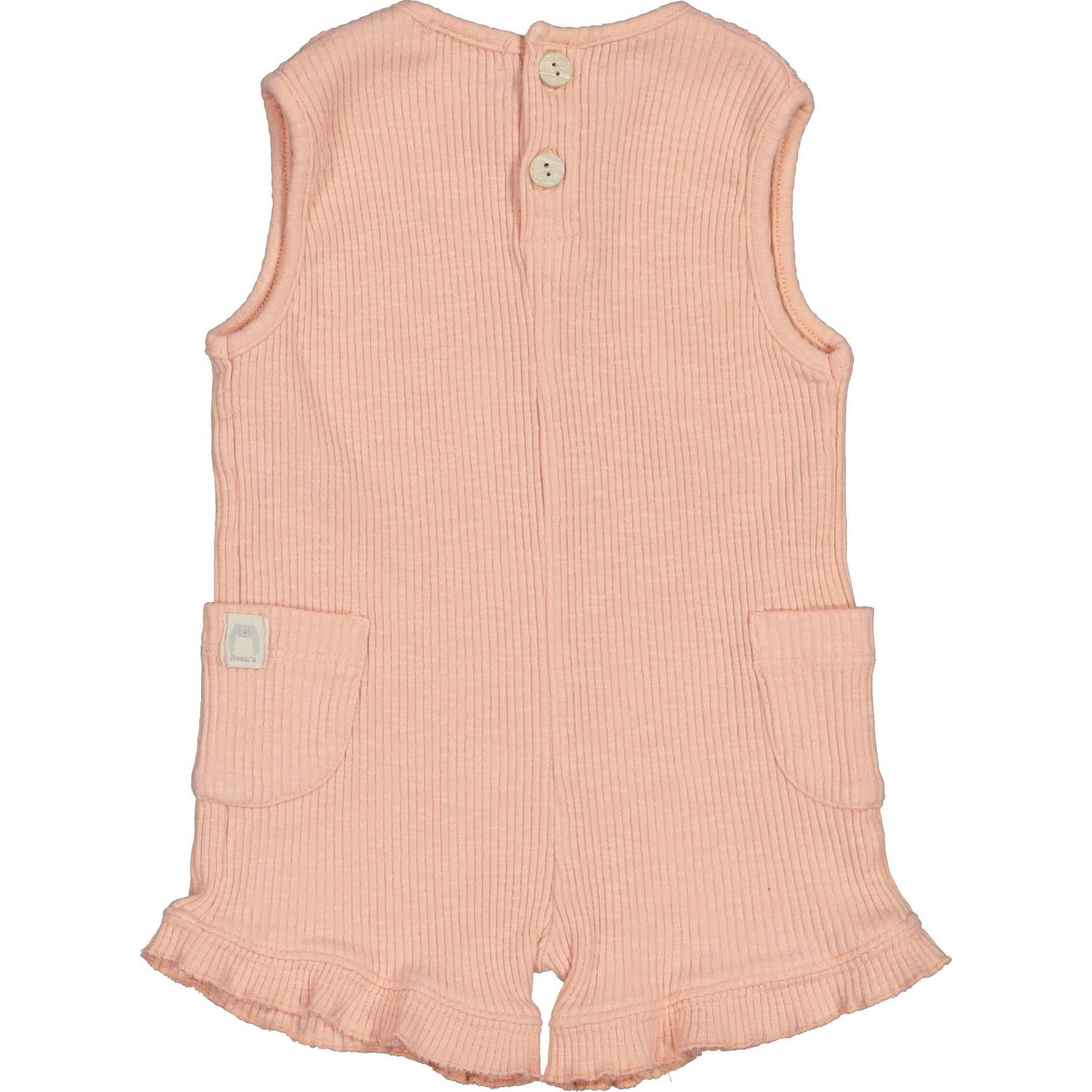 Ruffle Hem Sleeveless Romper