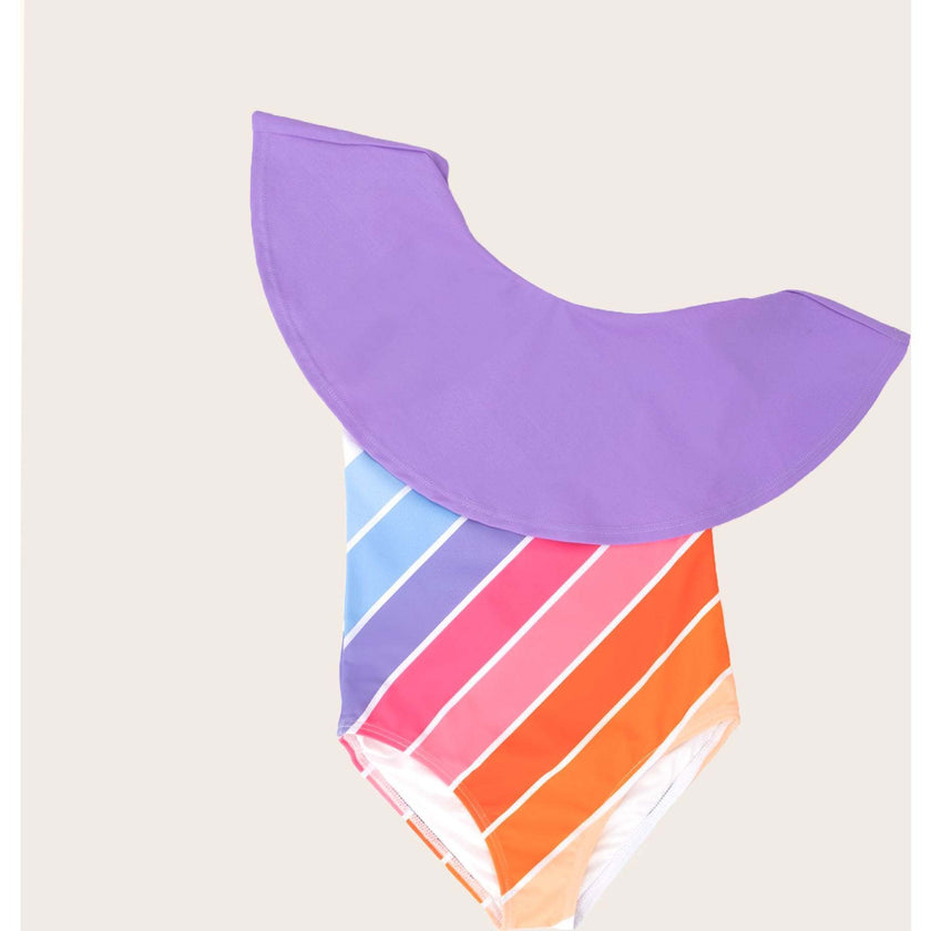 Ruffle One Shoulder, Multi