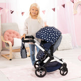 Bayer Design Dolls: Pram Xeo - Blue & White Stars