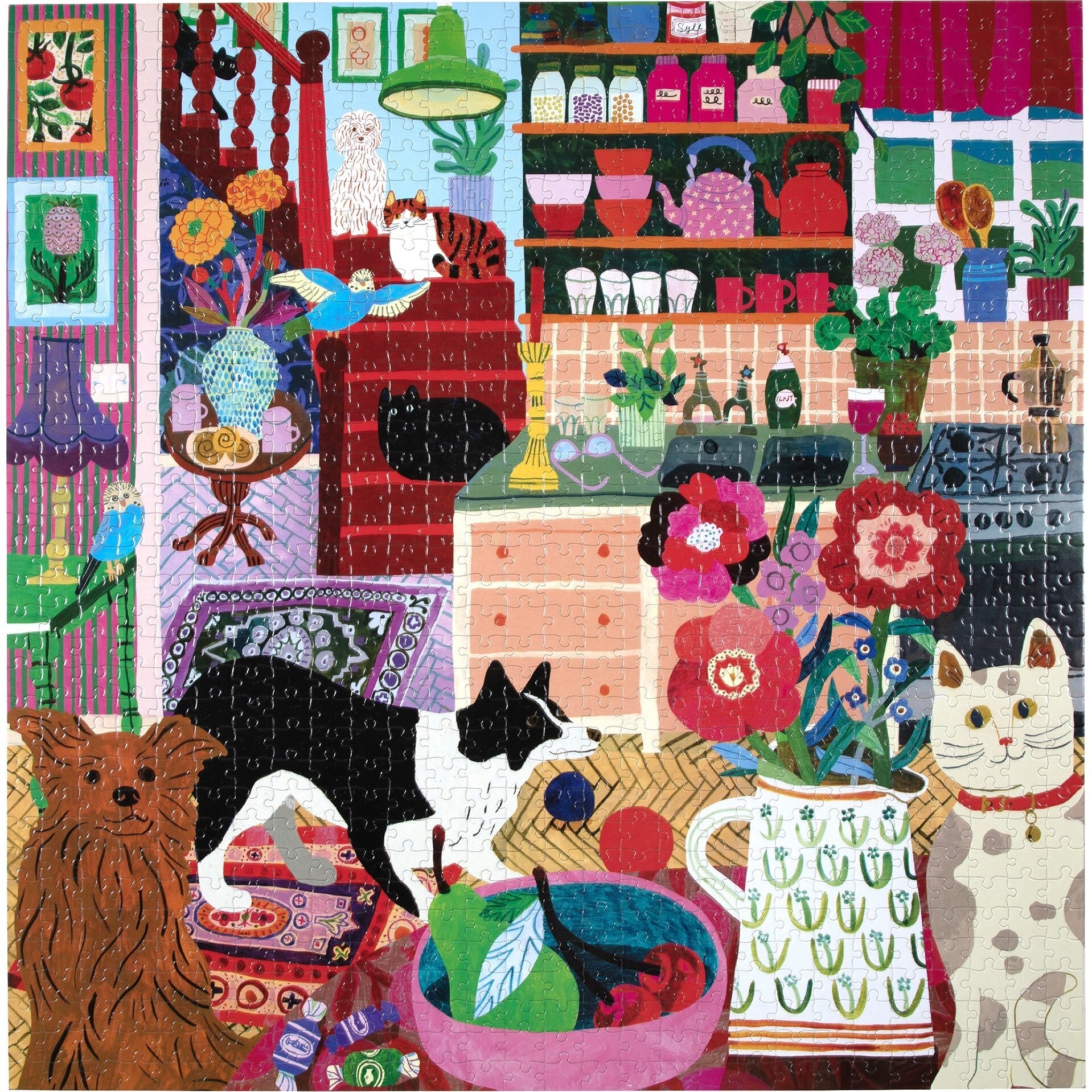 Piece&Love: Pets in the Kitchen - 1000 pc Puzzle