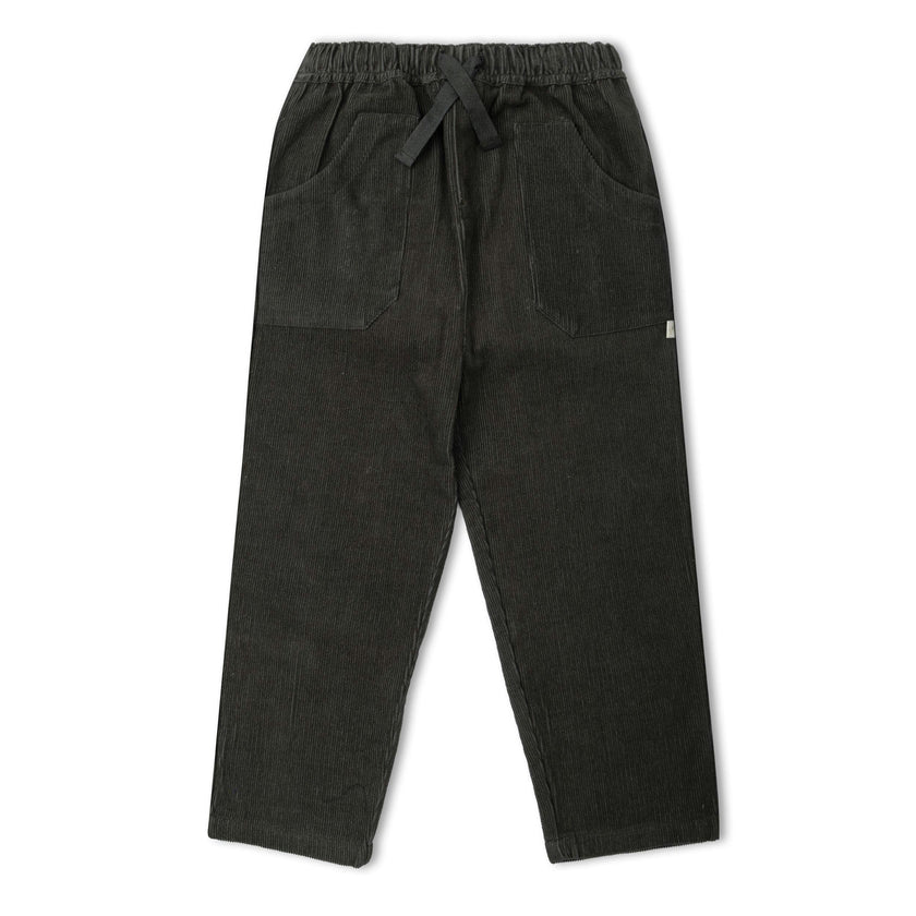 Organic Corduroy Pants - Charcoal