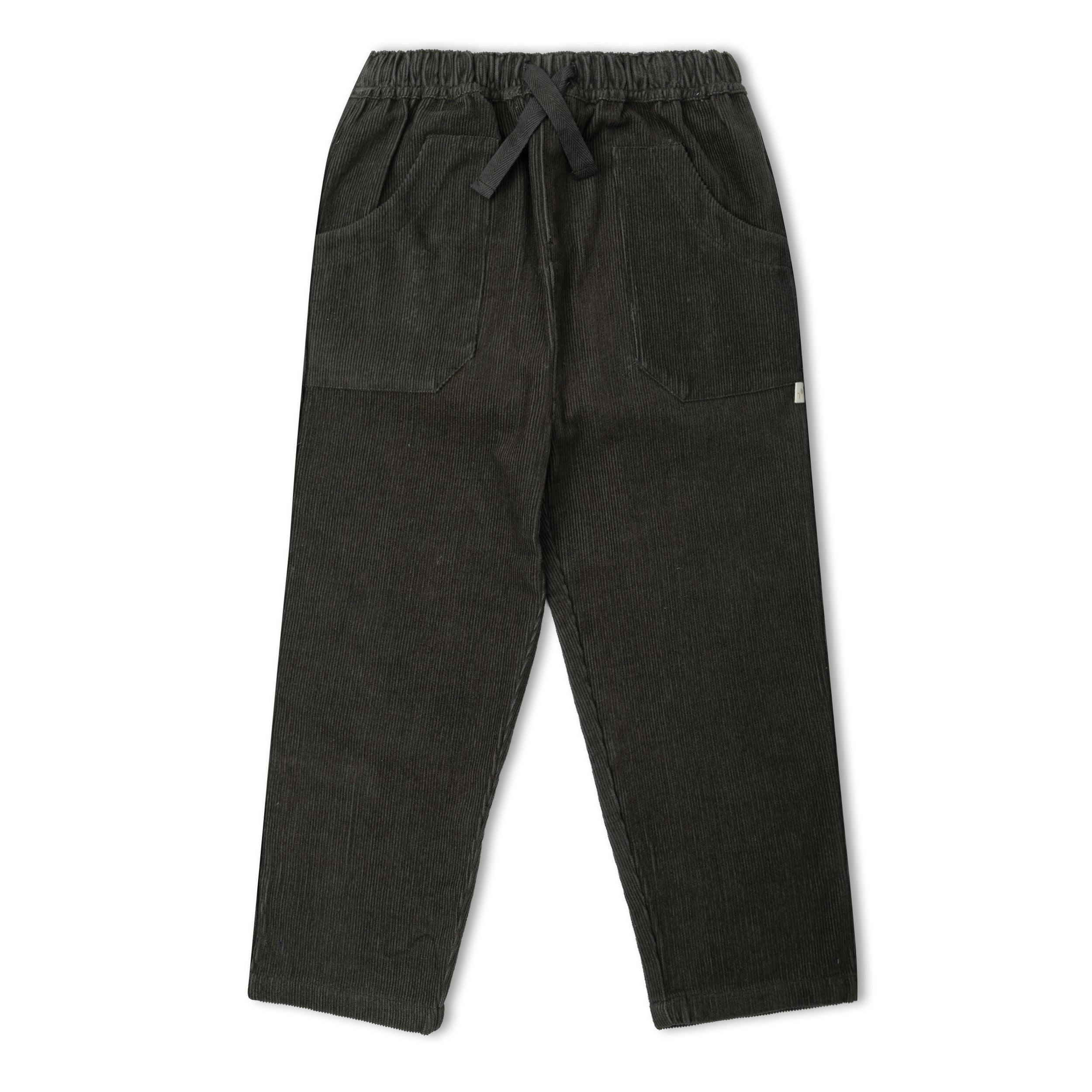 Organic Corduroy Pants - Charcoal