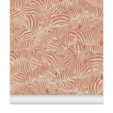 Papier peint Zebra coloris Brique