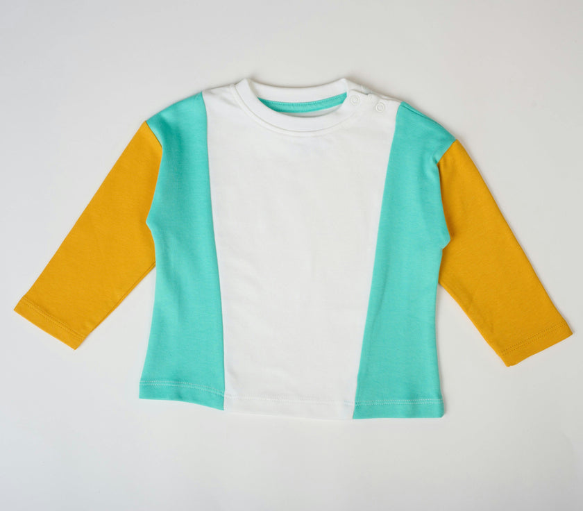 Long Sleeve Sunny Teal T-shirt