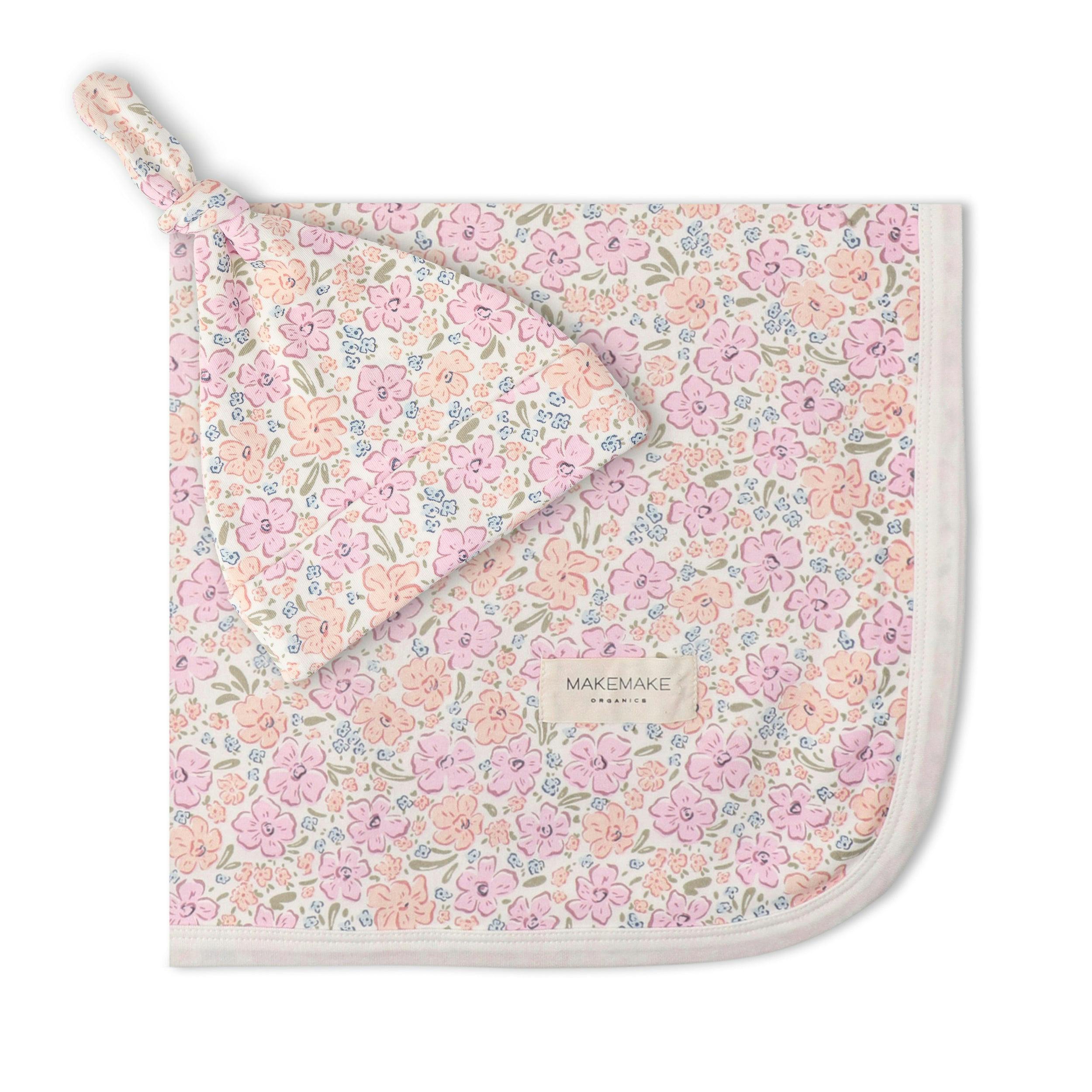 Organic Swaddle Blanket & Hat Set