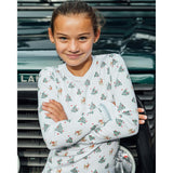 The Organic Long Sleeve Pajama Set [Tinsel Trees]
