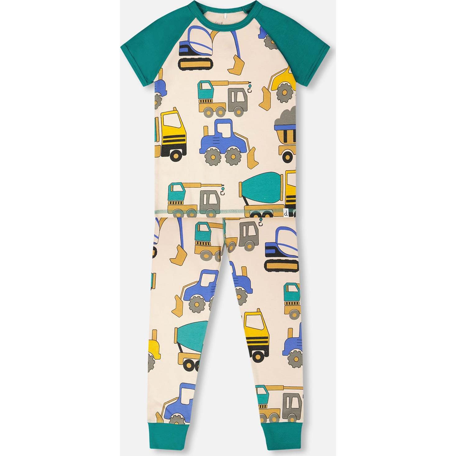 Organic Cotton Two-Piece Pajamas Set, Grey