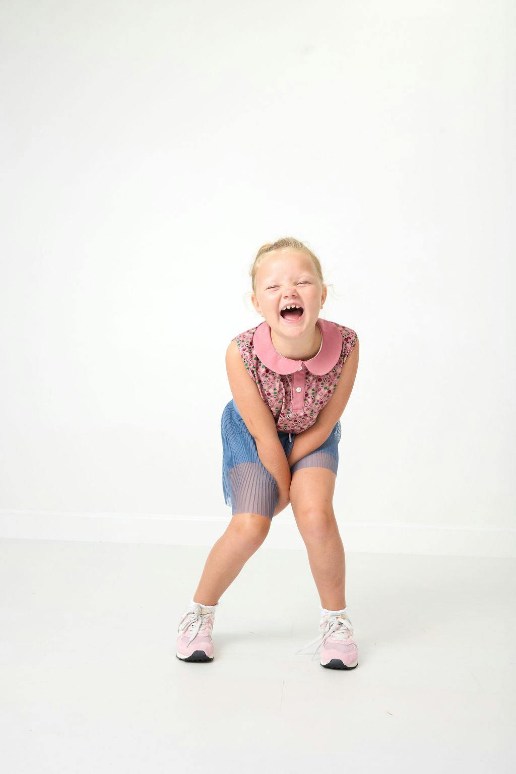 slate pleated skort