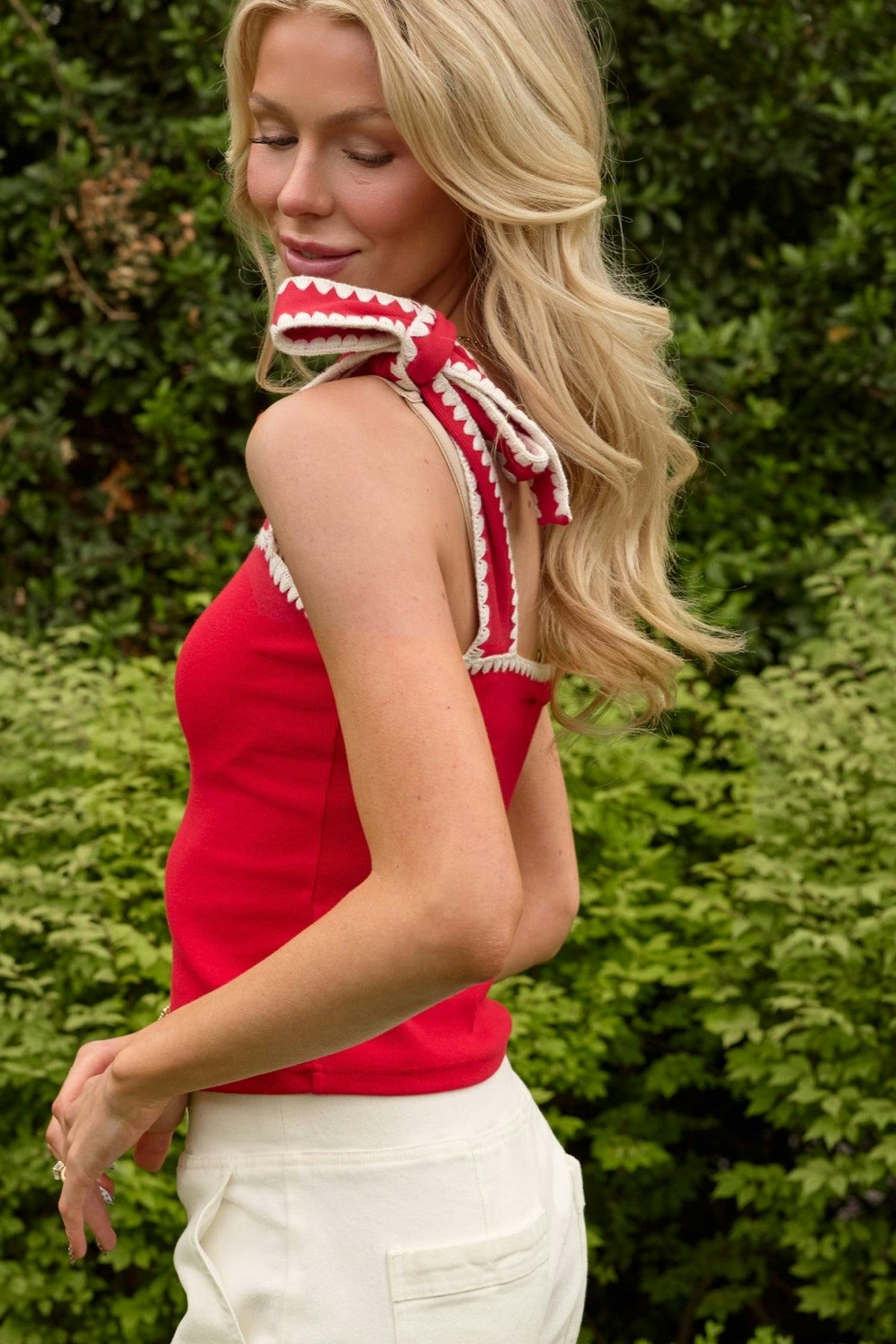 Sammi Top in Firework Red