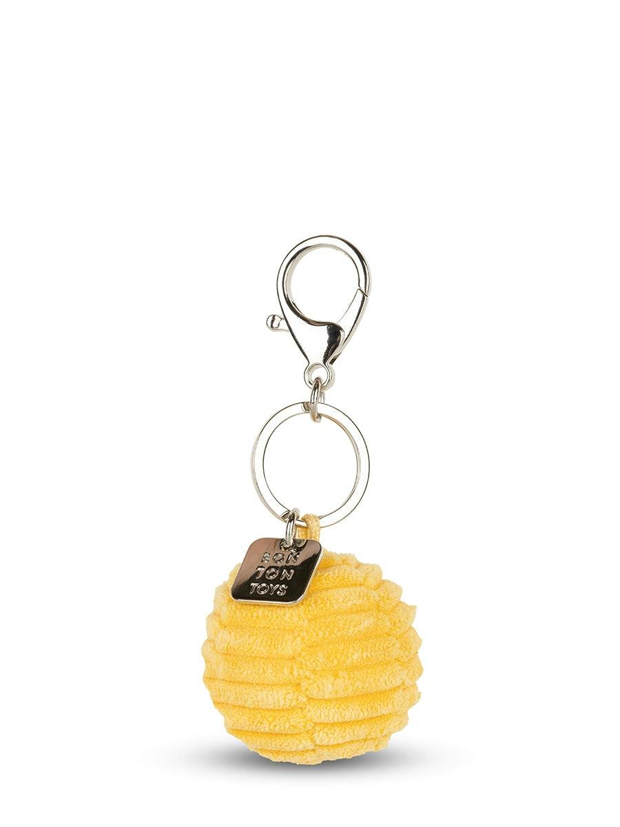 Smiley Keychain ECO Corduroy Yellow - 2