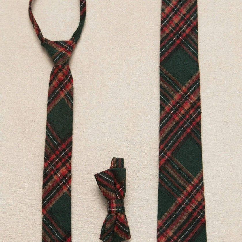 Ties in Evergreen Plaid
