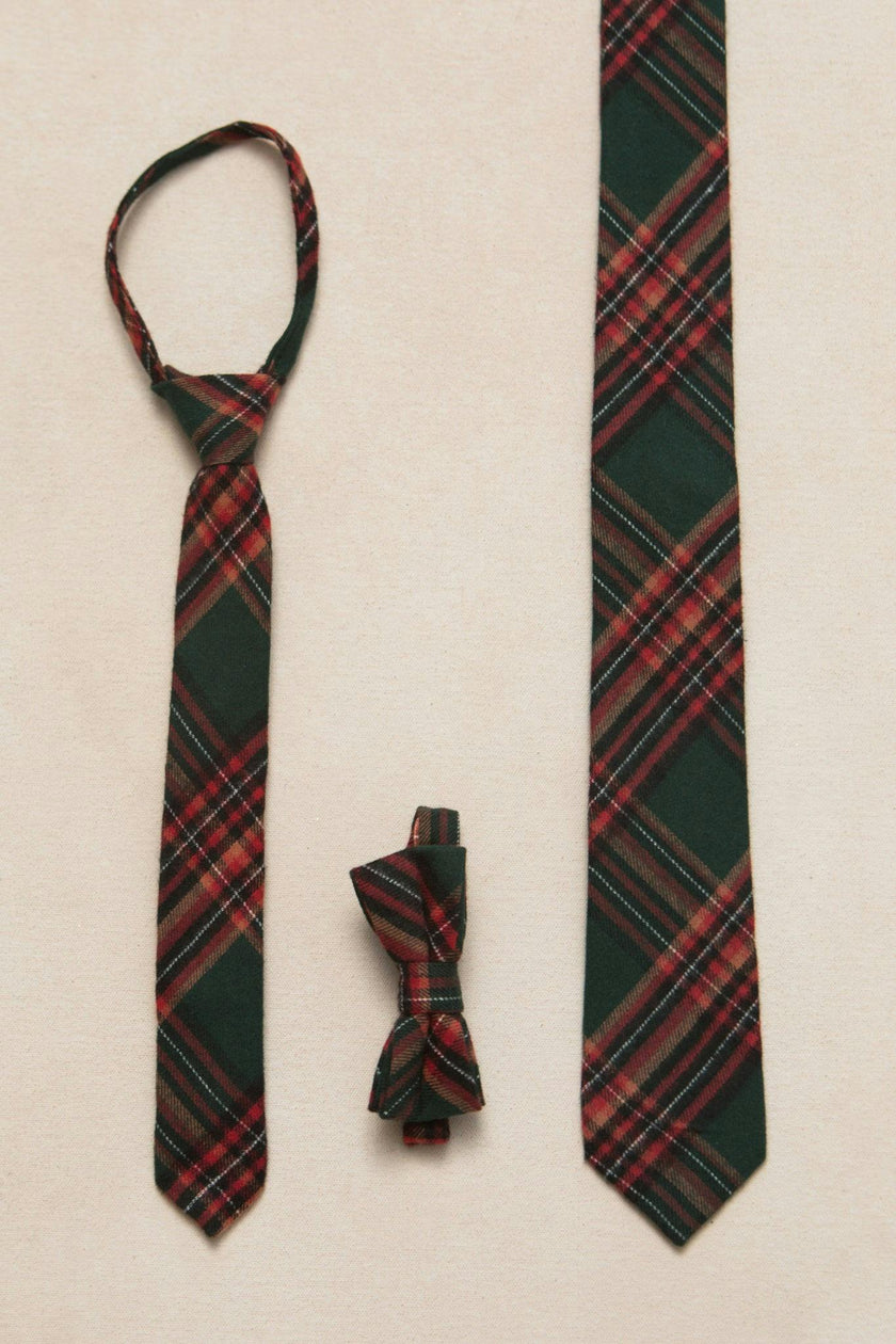 Ties in Evergreen Plaid
