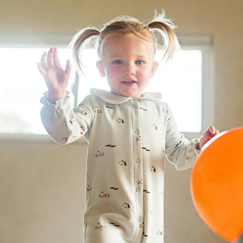 Lil' Stretch Fleece Collar Jumpsuit