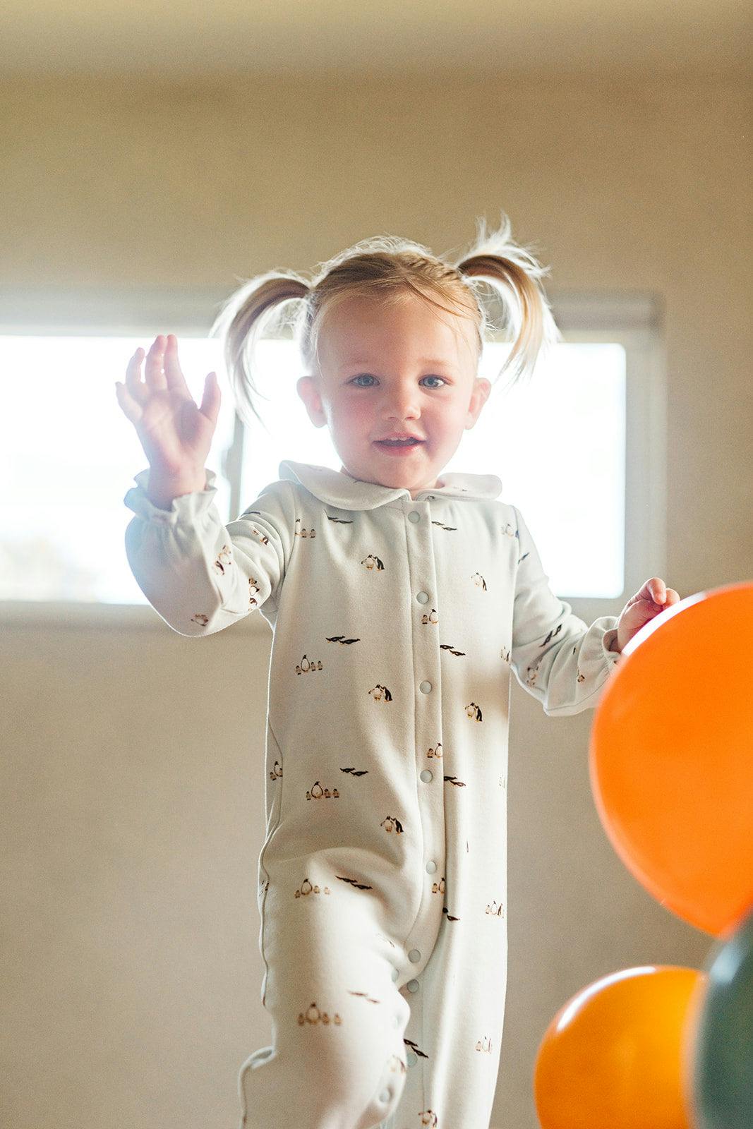 Lil' Stretch Fleece Collar Jumpsuit