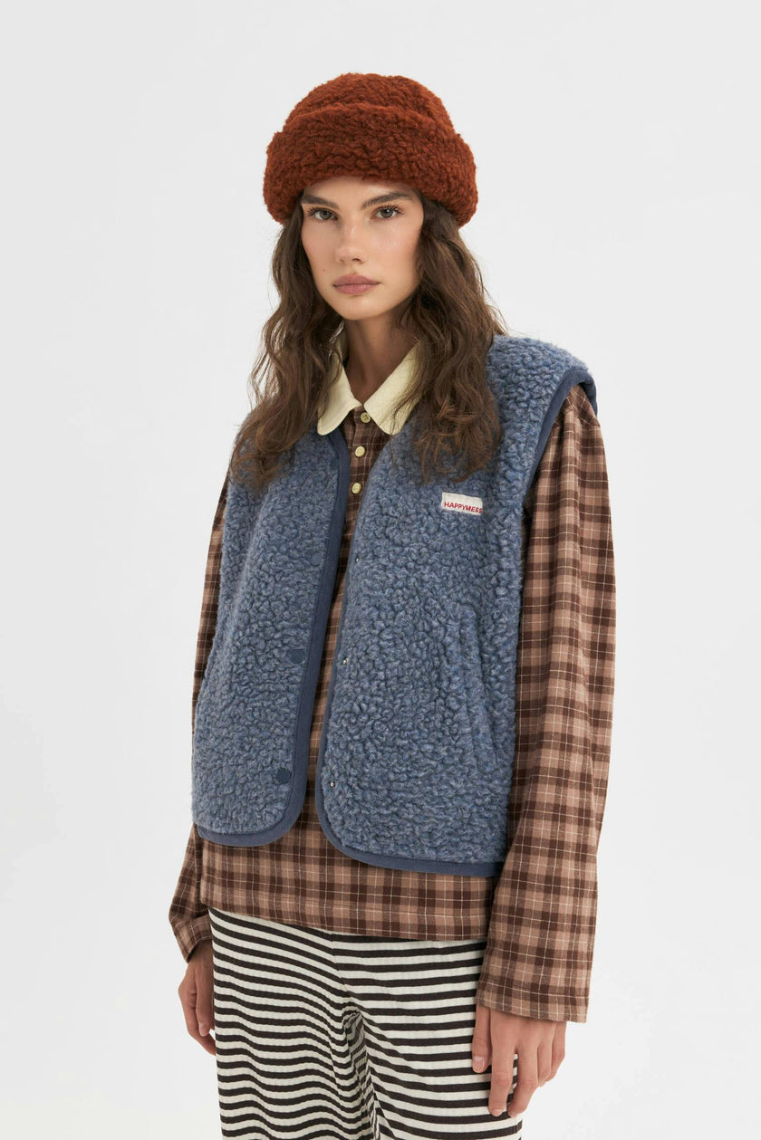 merino wool vest - baltic