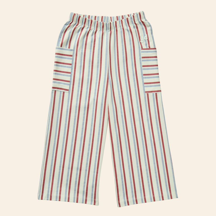 Stripe Mix Pocket Pants