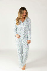 Après Ski Women's Button Front Long Pajama Set