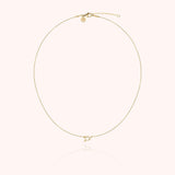 Initial Necklace, 14k Yellow Gold Filled