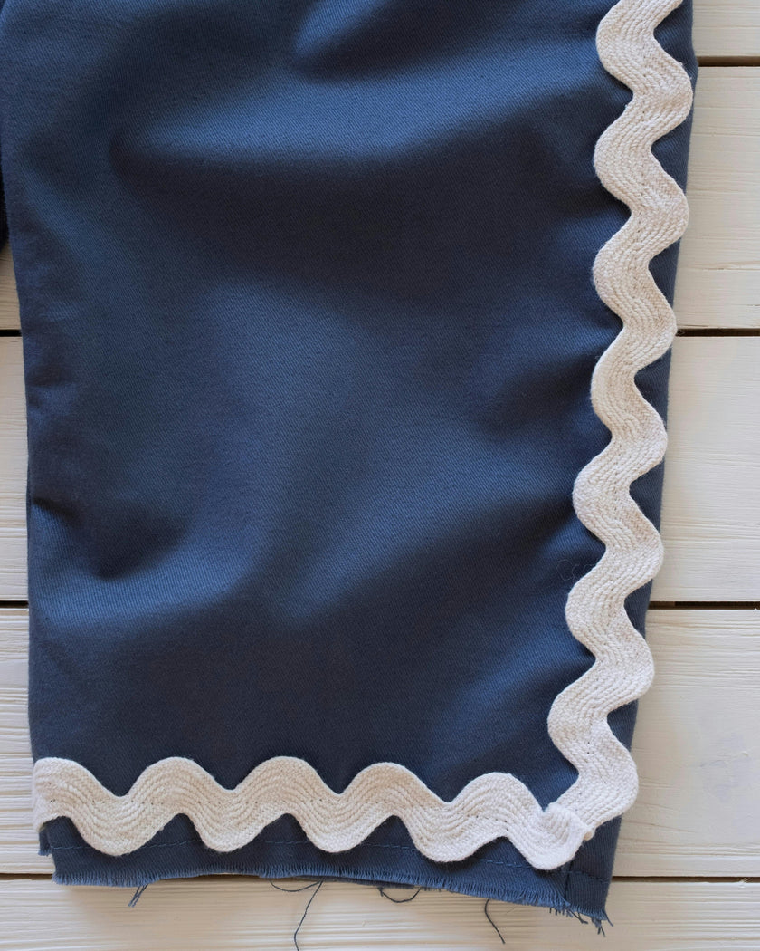 Wide-leg Pant in Mar Azul