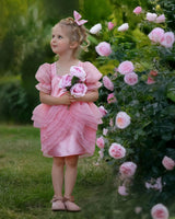 Blush Petal Princess Ruffle Dress