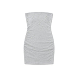 Pearl & Stud Silver Mesh Iridescent Dress