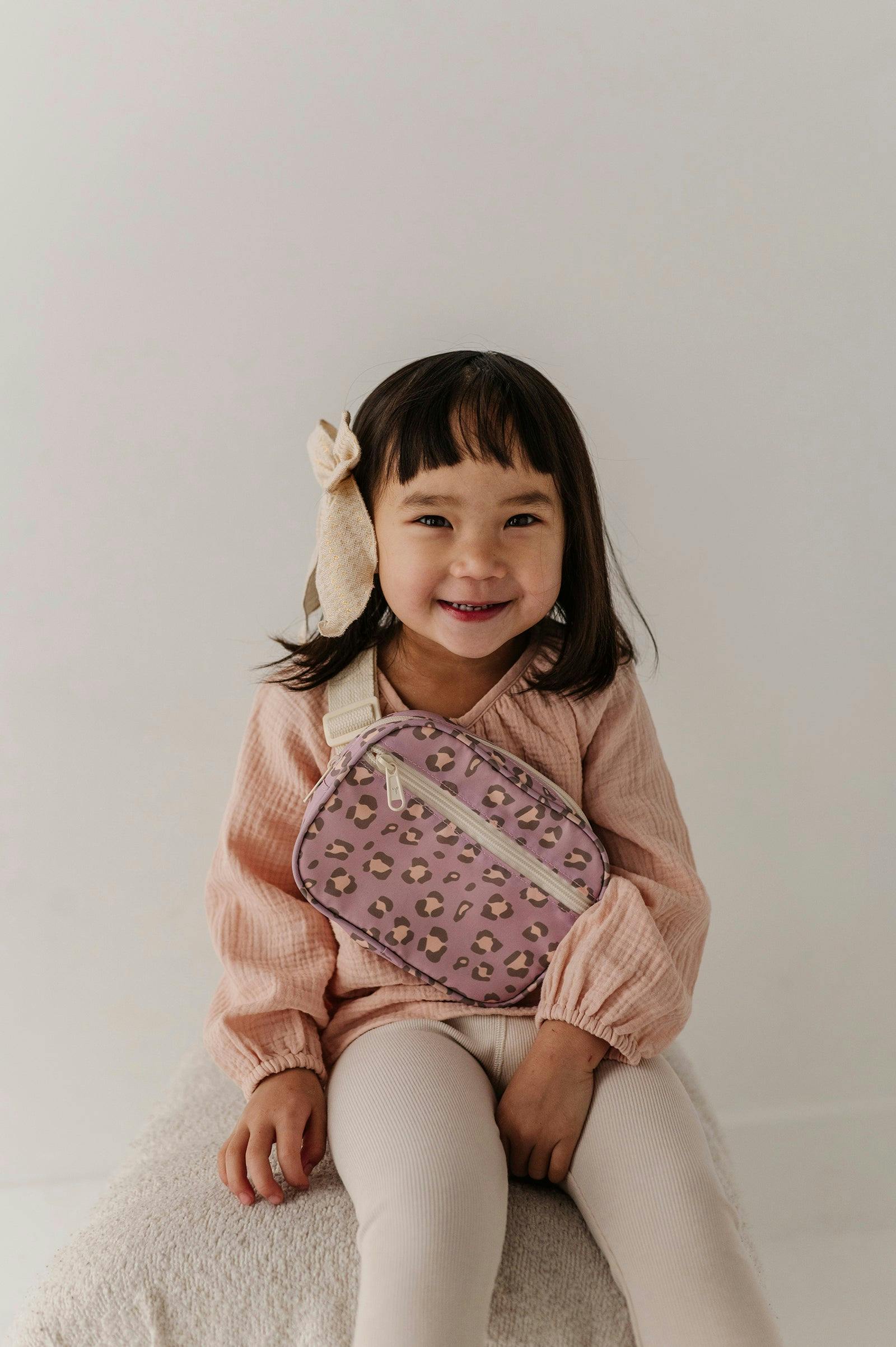 Girls Mini Belt Bag in Cheetah