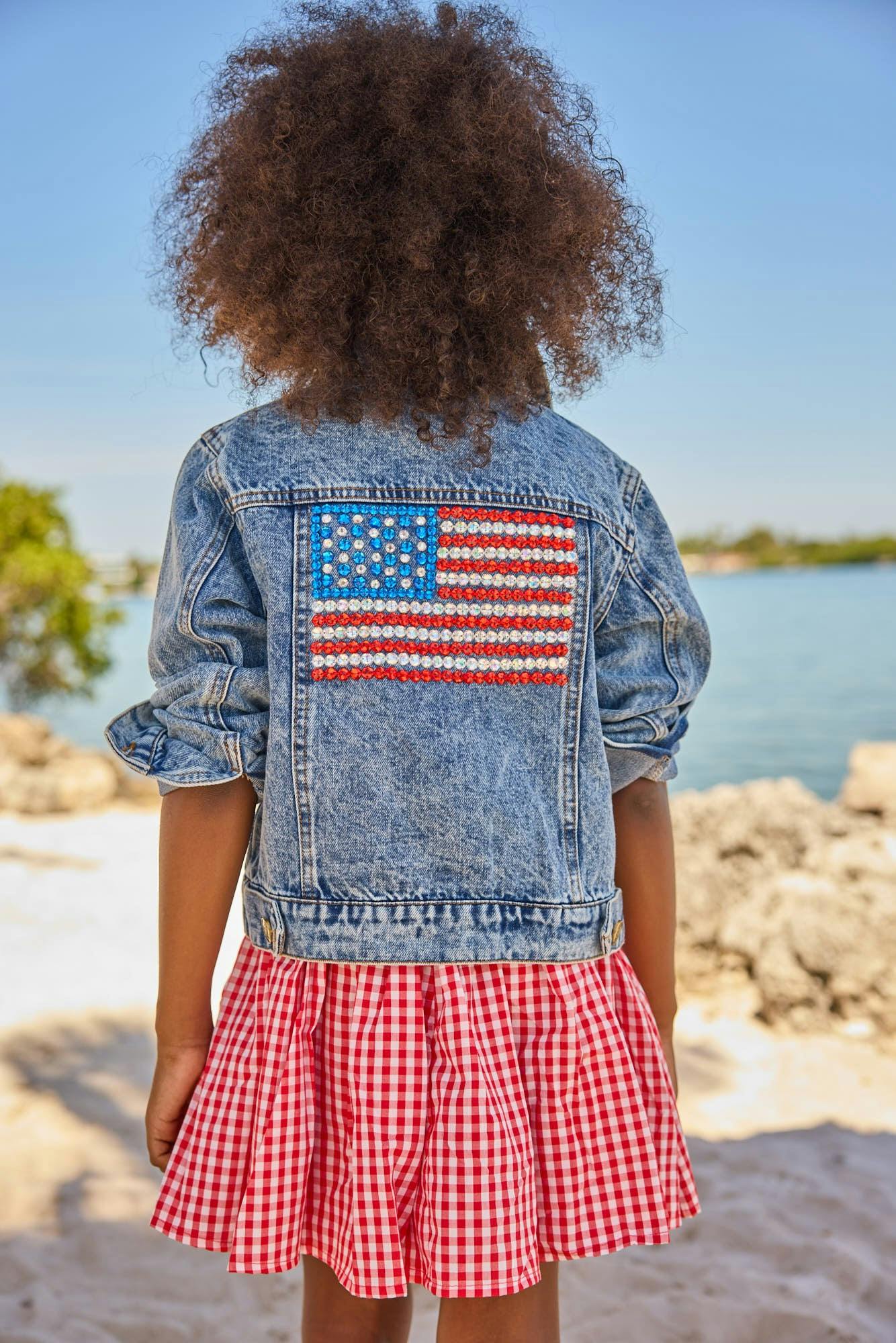 American Flag Denim Jacket