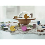 UFO wooden balance game