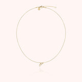 Initial Necklace, 14k Yellow Gold Filled