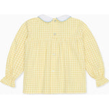 Yellow Check Sol Baby Shirt