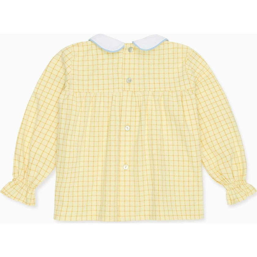 Yellow Check Sol Baby Shirt