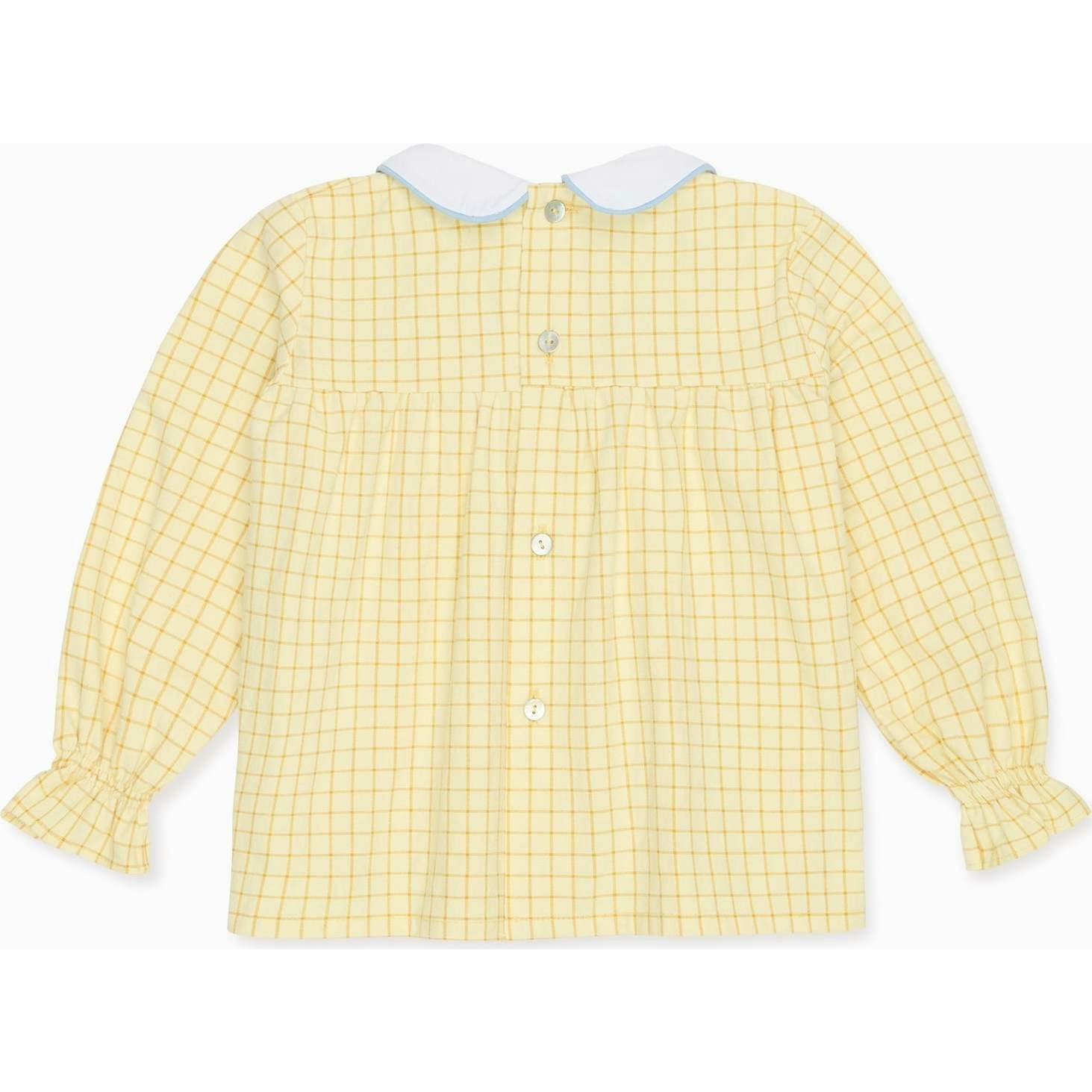 Yellow Check Sol Baby Shirt