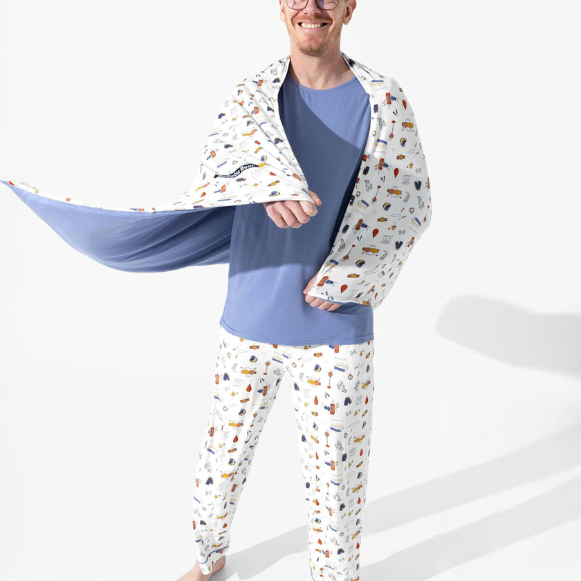 Boxing Bamboo Men's Pajama Set