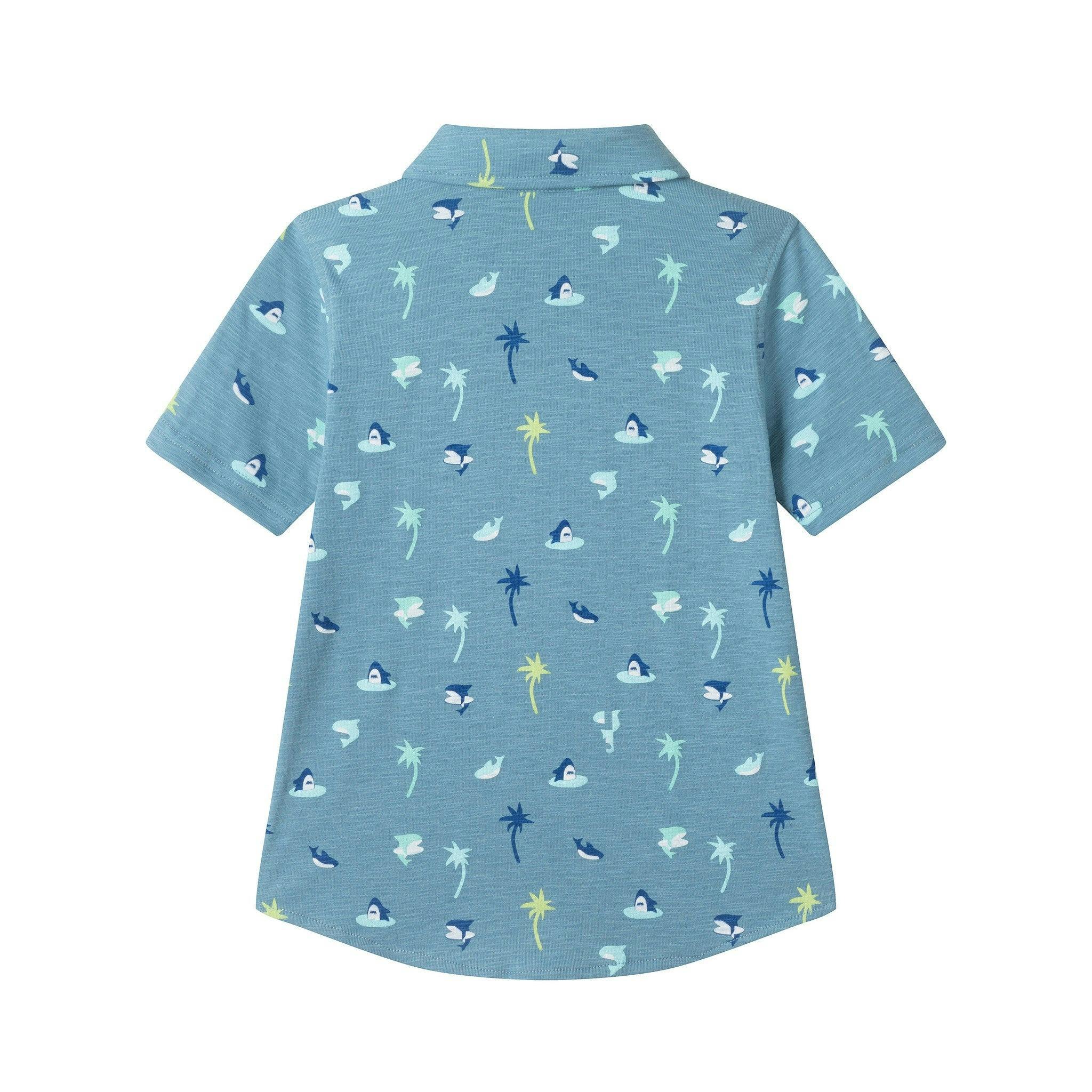 Boys Knit Buttondown Set | Tropical Vibes
