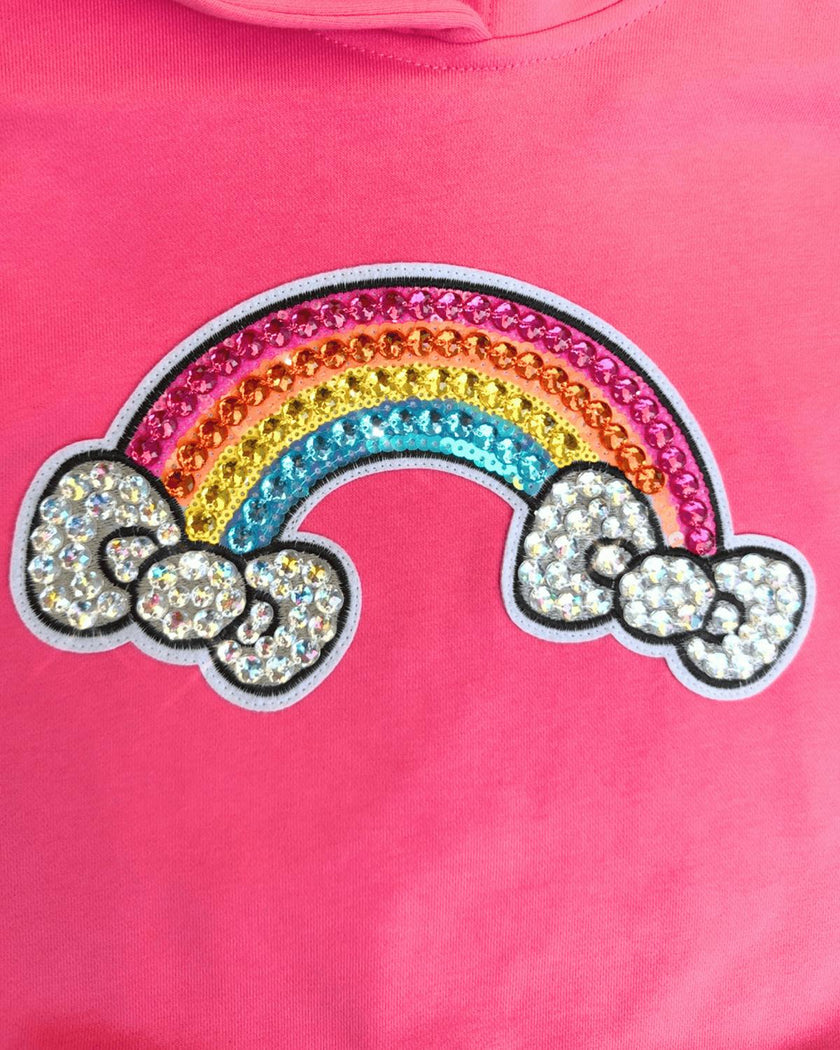 Rainbow Bows Gem Hoodie