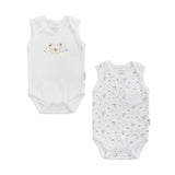 White 2pc LWB Bodysuit Set