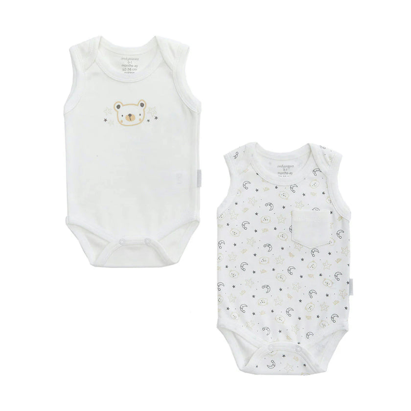 White 2pc LWB Bodysuit Set